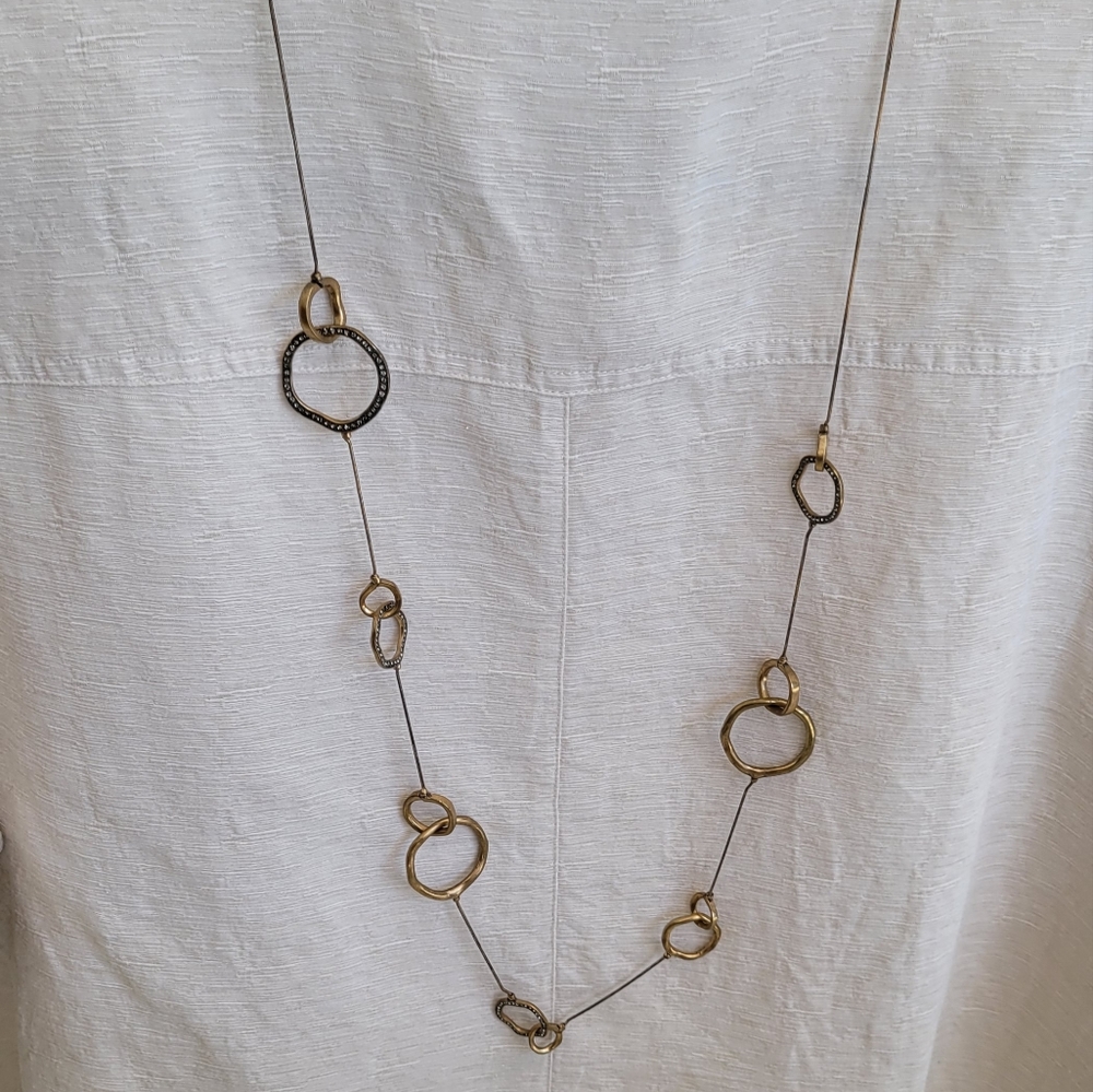 Chico's Antique Coppery/Gold 40" Necklace